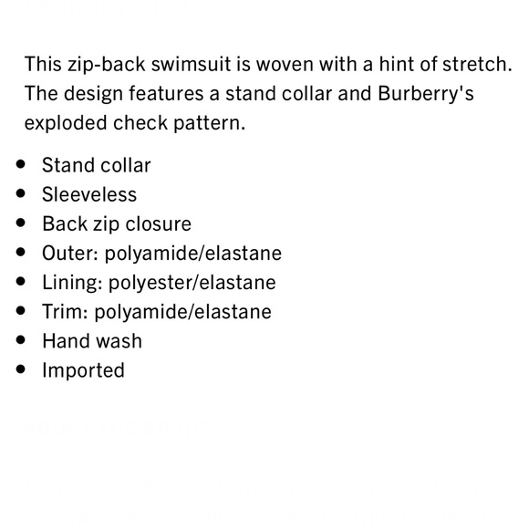 Burberry Vintage Check Swimsuit - Picture 16 of 16